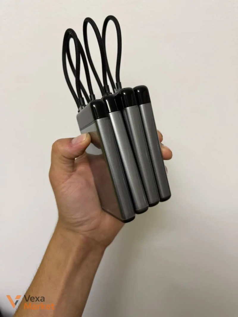 Повербанк Lisen 37W 10000mAh з вбудованим кабелем Type-C — фото 3