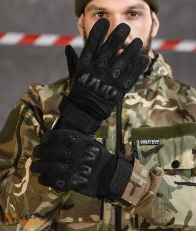 Повнопалі тактичні рукавиці Oakley койот — фото 3