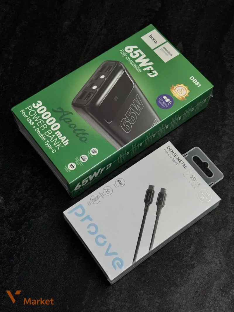 Power Bank Hoco DB81 Apollo PD65W 30000 mAh — фото 2