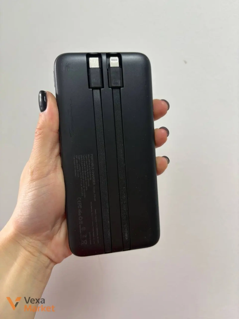 Power Bank PB-08 26800mAh PD22.5W с двумя встроенными разъемами — фото 3