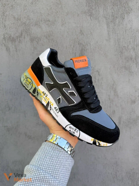 Premiata Mick Grey/Orange