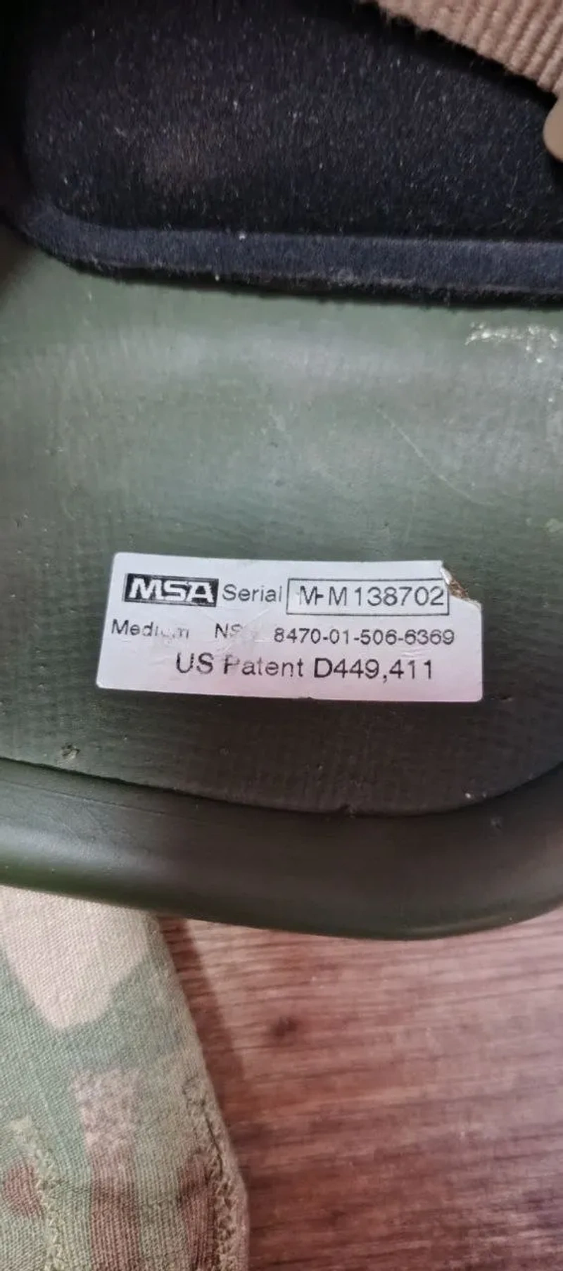 Бойовий шолом MSA ACH (Advanced Combat Helmet) — фото 3