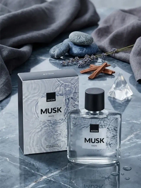 Туалетна вода avon musk rain, 75 мл ейвон маск райн, муск