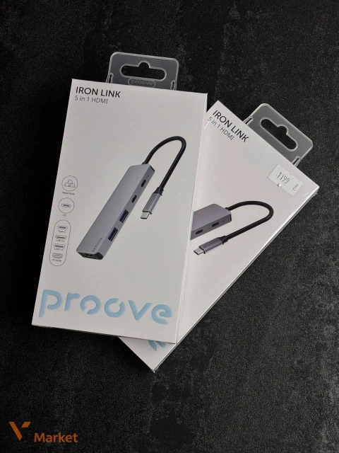 Proove Iron Link 5 in 1 Type-C Hub (2*Type-C + 2*USB3.0 + HDMI)