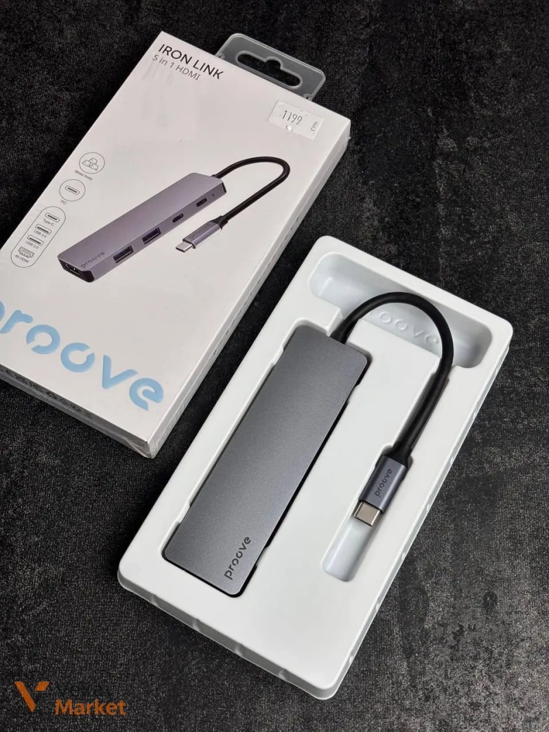 Proove Iron Link 5 in 1 Type-C Hub (2*Type-C + 2*USB3.0 + HDMI) — фото 4