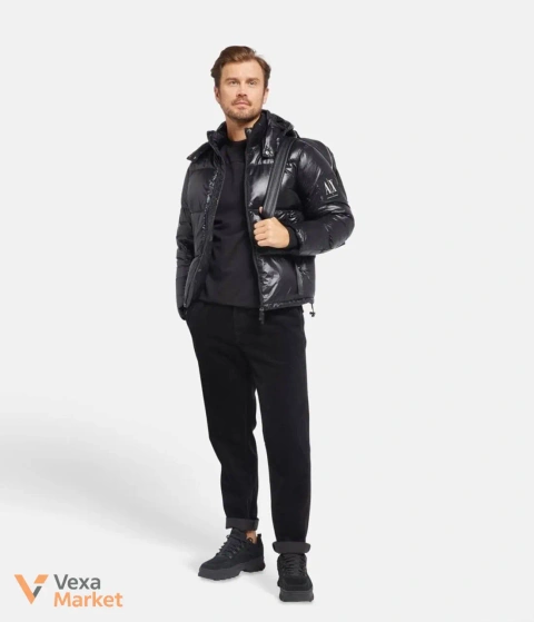 Пуховик A|X Armani Exchange чоловічий чорний