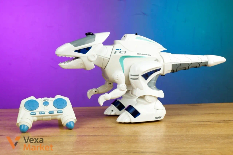 Радіокерований динозавр "STAR FORTRESS ROBOT DINOSAUR" з парогенерацією та підсвічуванням — фото 3