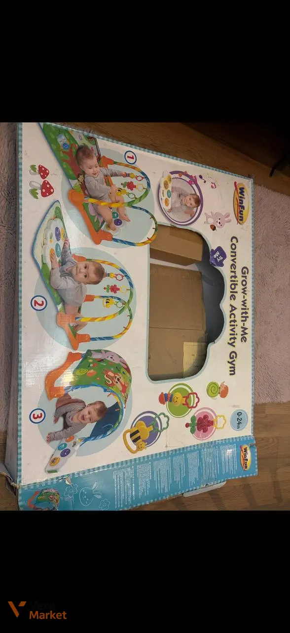 Развивающий коврик WinFun Grow-with-Me Convertible Activity Gym — фото 2