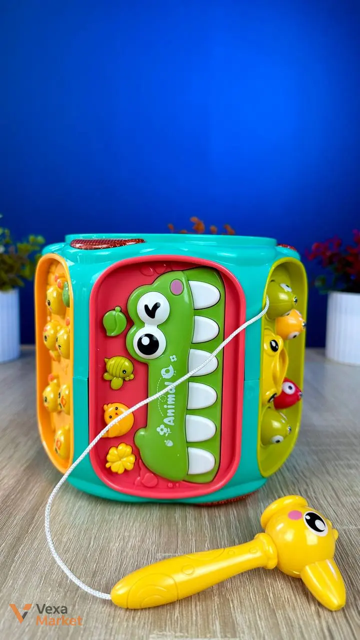 Развивающий многогранник "BLOCK WISDOM CUBE" с английским языком, пианино, телефоном и магнитной игрой — фото 3