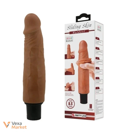 Реалістичний вібратор Baile Sliding Skin Waldorf 21.5 см