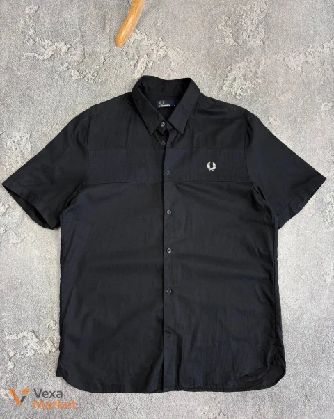Рубашка Fred Perry мужская черная размер L