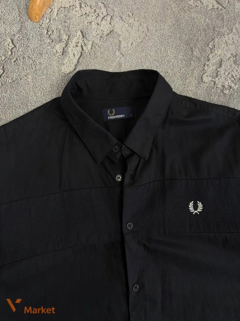 Рубашка Fred Perry мужская черная размер L — фото 2