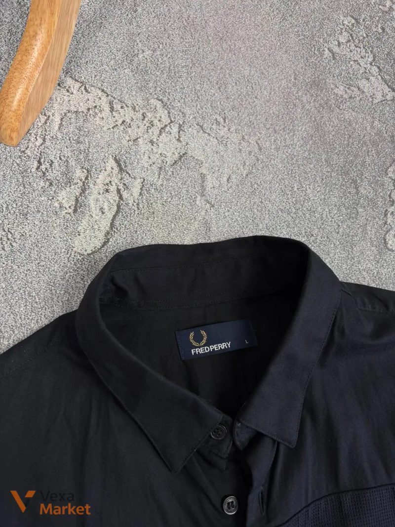 Рубашка Fred Perry мужская черная размер L — фото 3