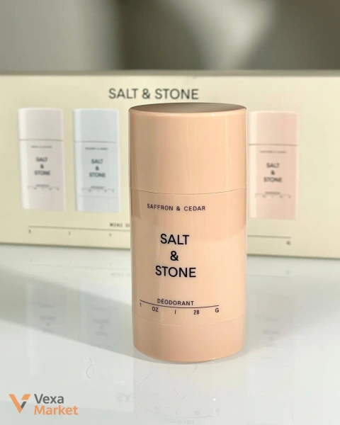 Salt & Stone Aluminum-Free Deodorant (Saffron & Cedar) 28g