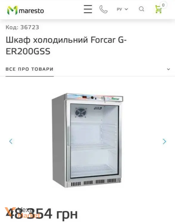 Шафа холодильна FORCAR G-ER200GSS — фото 2
