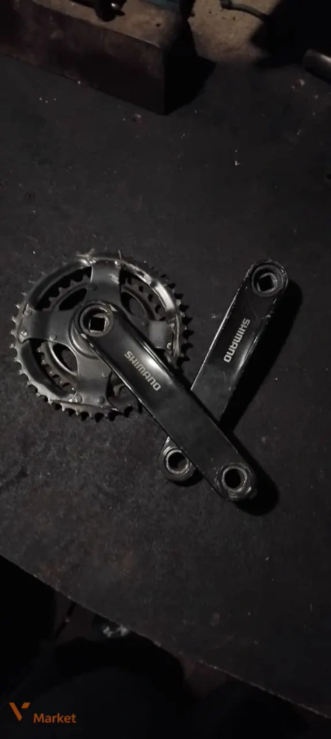 Шатуни Shimano 2 зірки під квадрат