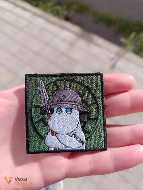 Шеврон Muumi soturi, Nuuskamuikkunen Knight, Nuuskamuikkunen VAMP 7х7 см