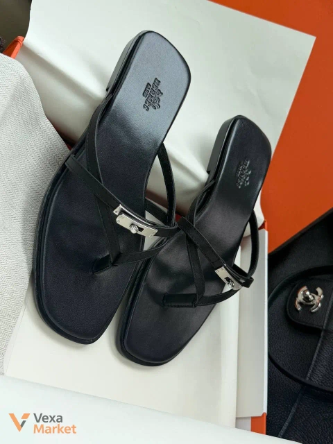 Шкіряні шльопанці Hermes