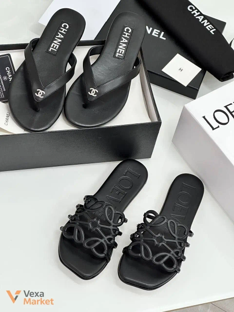Шльопанці Chanel жіночі чорні