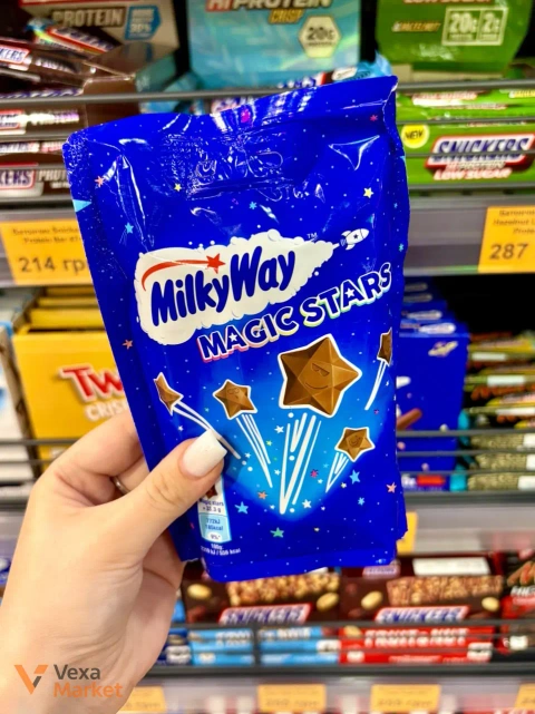 Шоколадні зірки Milky Way Magic Stars Pouch 100г