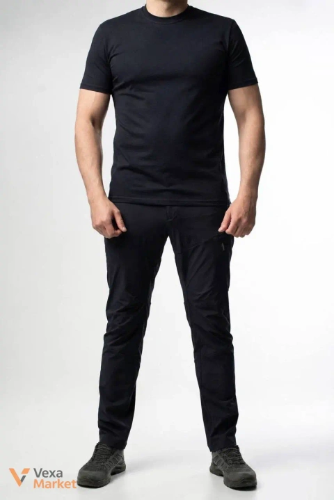 Штани Geckon Military Flex Black вологостійкі