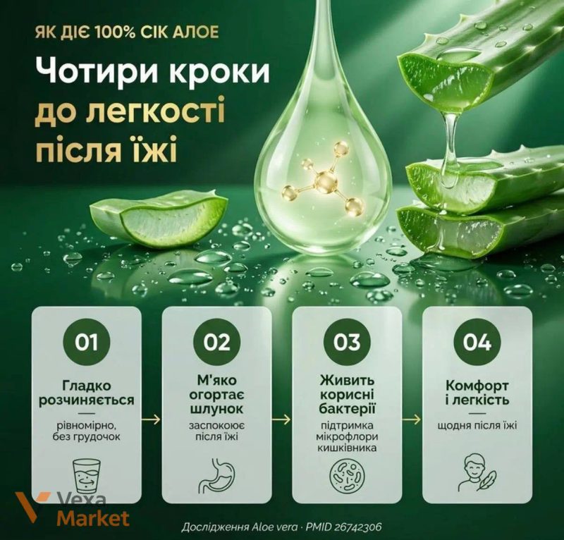Сік Алое Вера Succu Ricco 1000 мл — фото 3