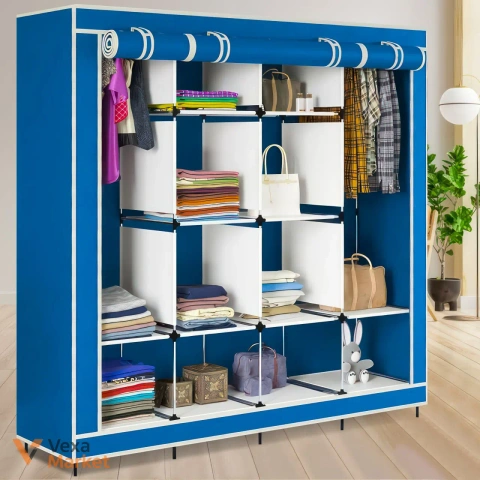 Складна тканинна шафа для одягу Storage Wardrobe 28170 на 4 секції