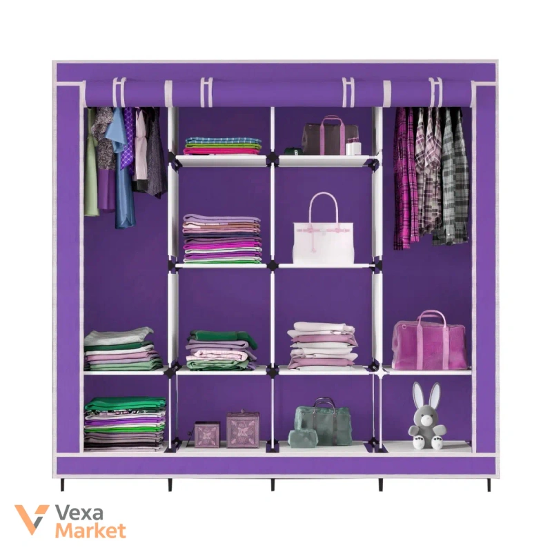 Складна тканинна шафа для одягу Storage Wardrobe 28170 на 4 секції — фото 2