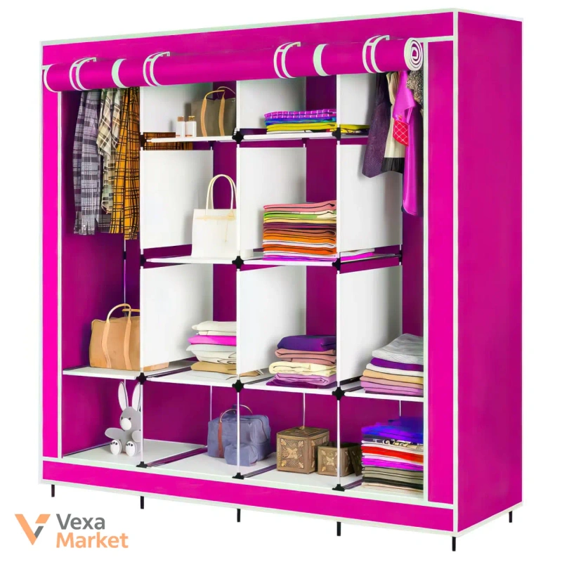 Складна тканинна шафа для одягу Storage Wardrobe 28170 на 4 секції — фото 3