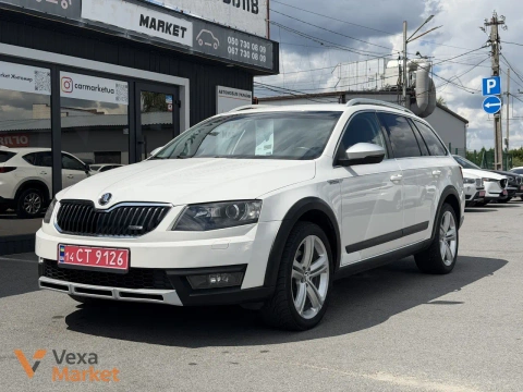 Skoda Octavia Scout 2015 Дизель 2.0 л. Автомат Белый