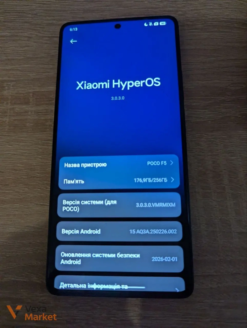 Смартфон Poco F5 8/256GB Black — фото 2
