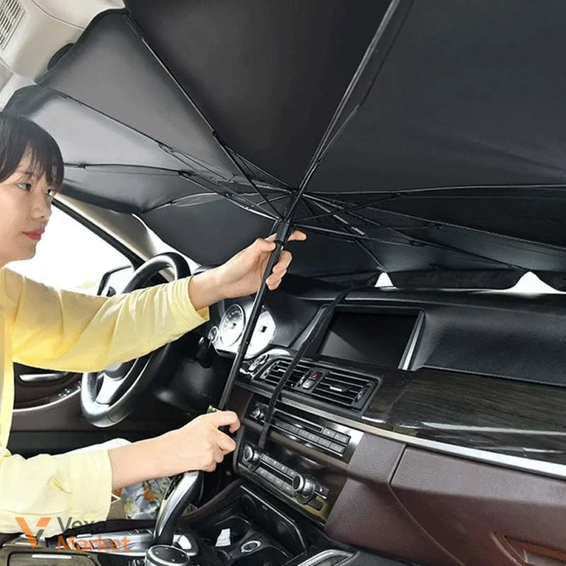 Сонцезахисна парасолька Car Umbrella для автомобіля 79х130см — фото 2
