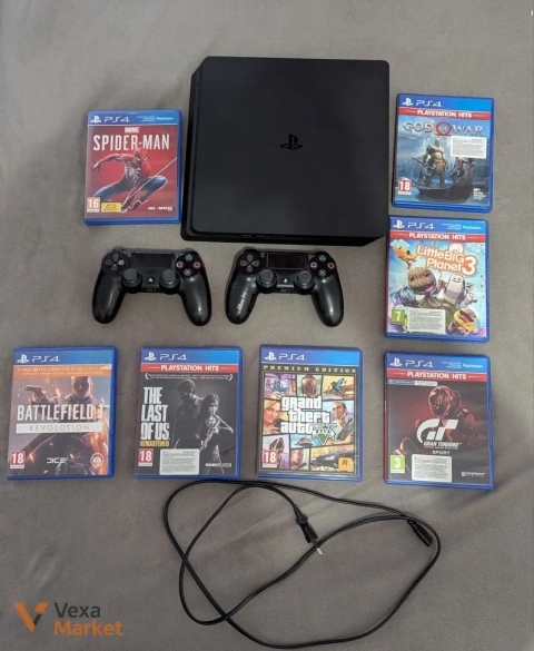 Sony PlayStation 4 Slim 500GB с играми