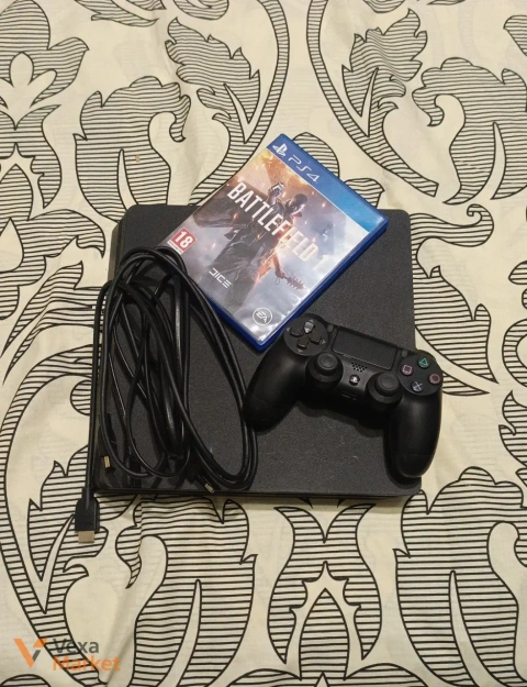Sony PlayStation 4 Slim с играми Battlefield 1, Stalker, Minecraft