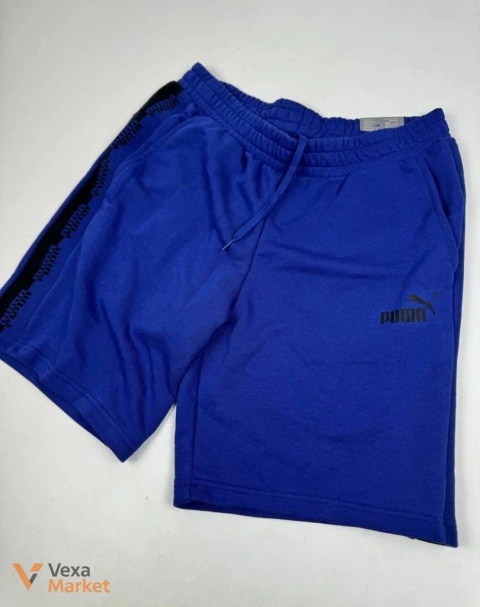 Спортивные шорты Puma двунитка петля синие XL