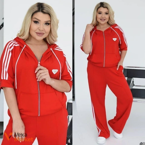 Спортивный костюм женский из двухнитки