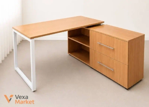 Стіл керівника у стилі LOFT з тумбою 140х80см