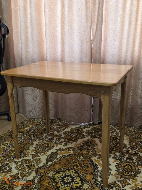 Стіл з натурального ясеня, ручна робота, 60x90 см