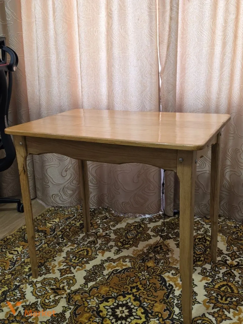 Стіл з натурального ясеня, ручна робота, 60x90 см — фото 5
