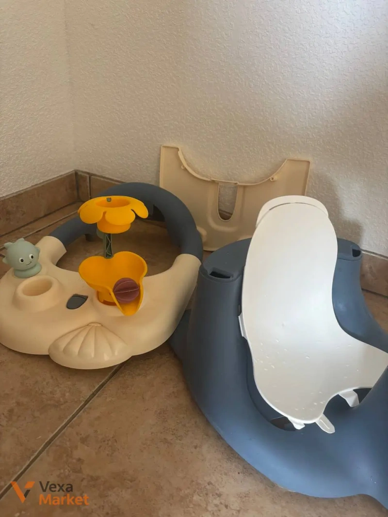 Стільчик для купання Smoby Little 2 в 1 з ігровою панеллю — фото 2
