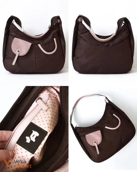 Стильна нейлонова сумка на плече Radley з натуральною шкірою