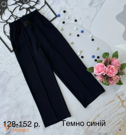 Стильні брюки-палаццо для дівчинки-підлітка до школи