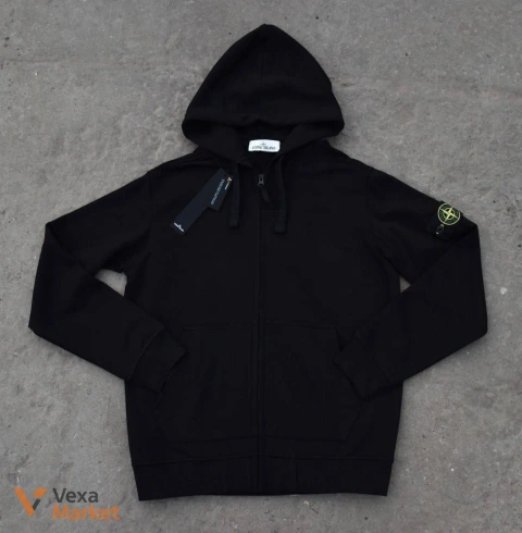 Stone Island Зіп Худі чорний
