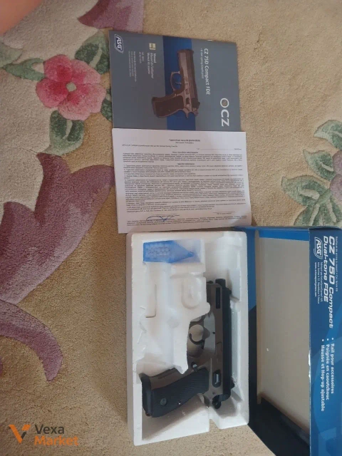Страйкбольный пистолет ASG CZ 75D Compact FDE