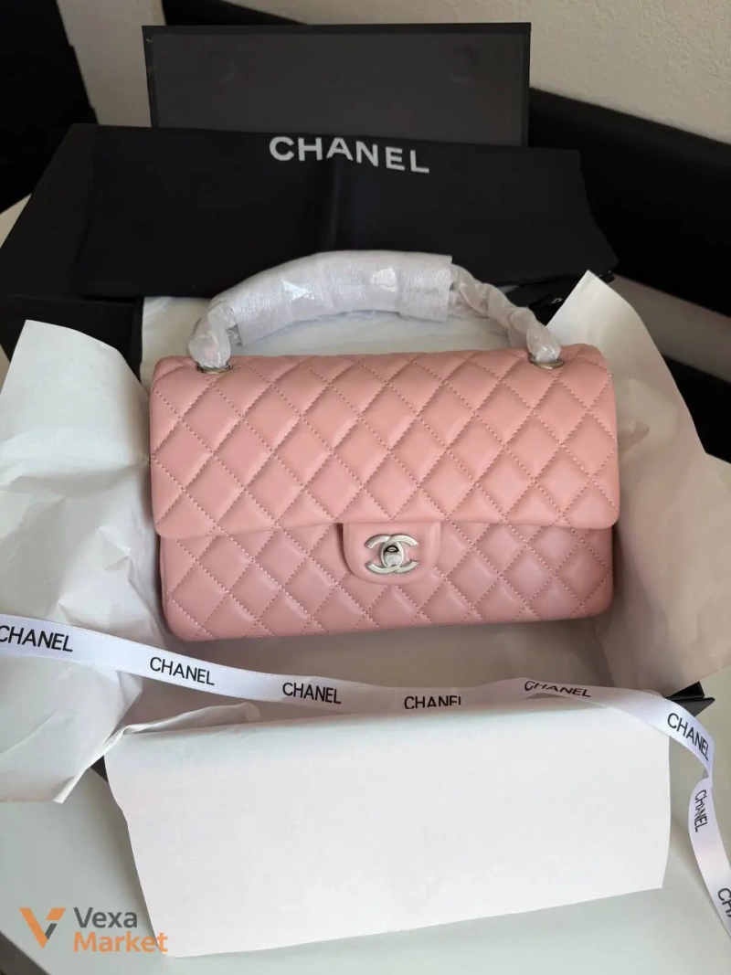 Сумка Chanel шкіряна жовта 25-16 см — фото 2