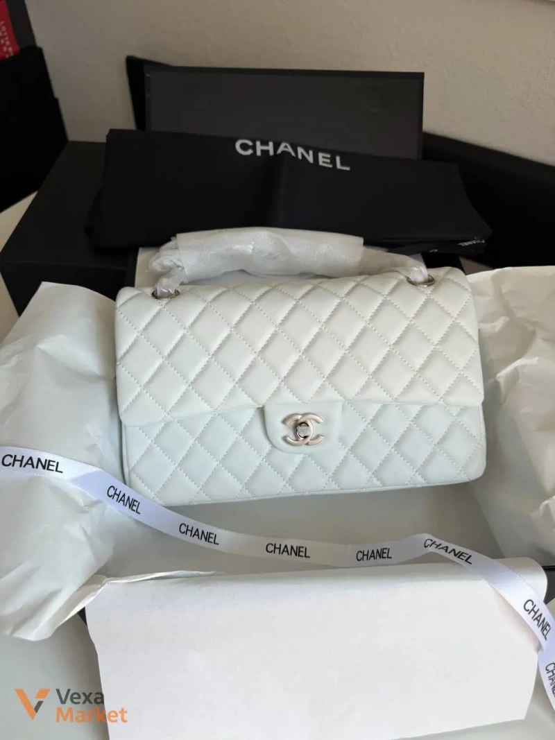 Сумка Chanel шкіряна жовта 25-16 см — фото 7