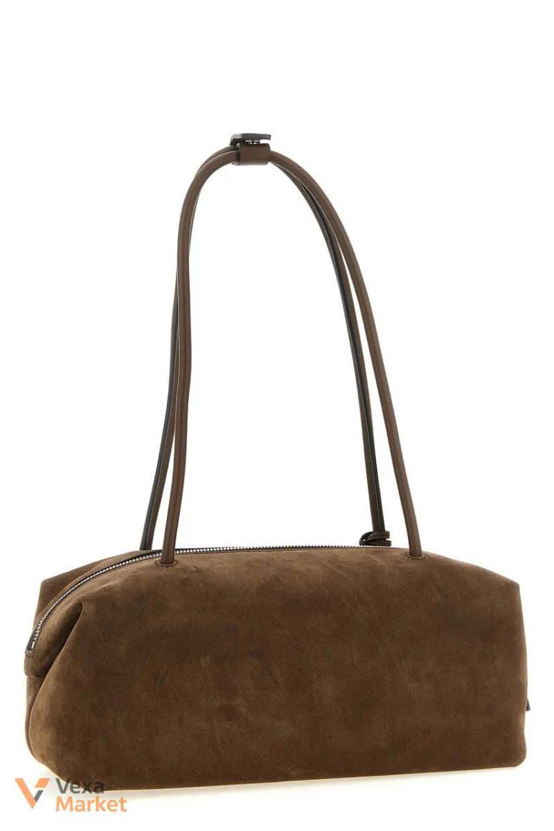 Сумка через плече Max Mara «Mxaholdallsling» коричнева шкіряна — фото 2