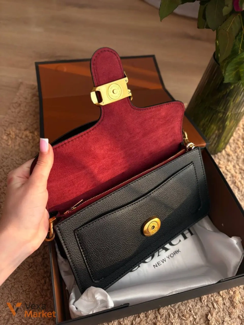 Сумка Coach черная — фото 7