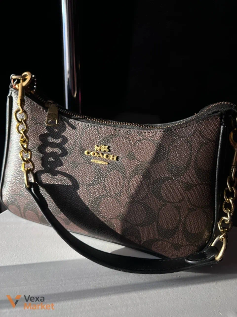 Сумка Coach в отличном состоянии с длинным ремешком