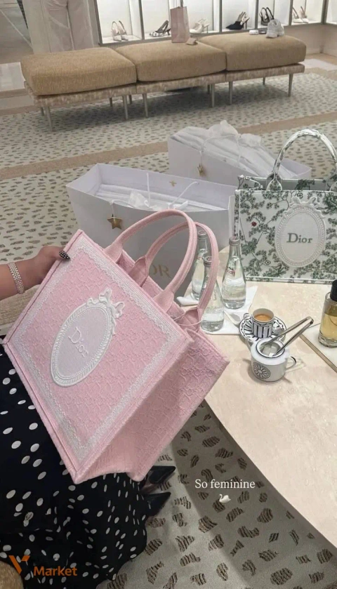 Сумка Dior Book Tote рожева